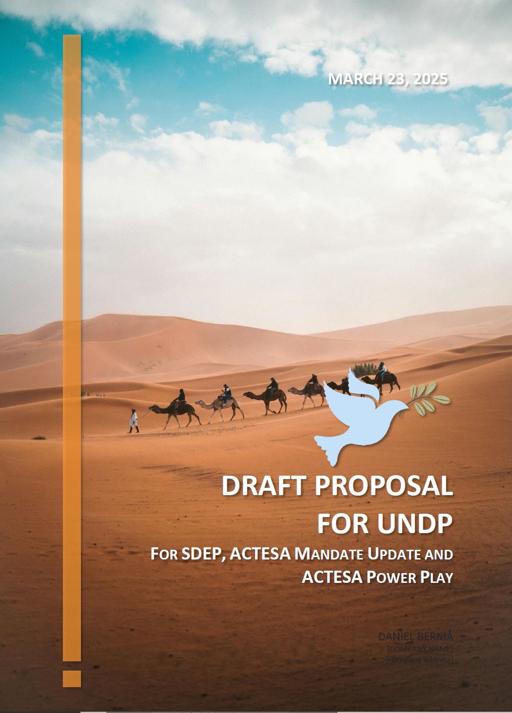 Initial draft proposal for UNDP collaboration on Social Development and Empowering Programme