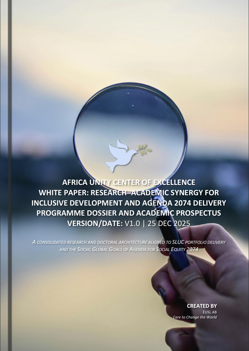 White Paper detailing AUCE system architecture, governance, and research-to-implementation pathways under Agenda 2074