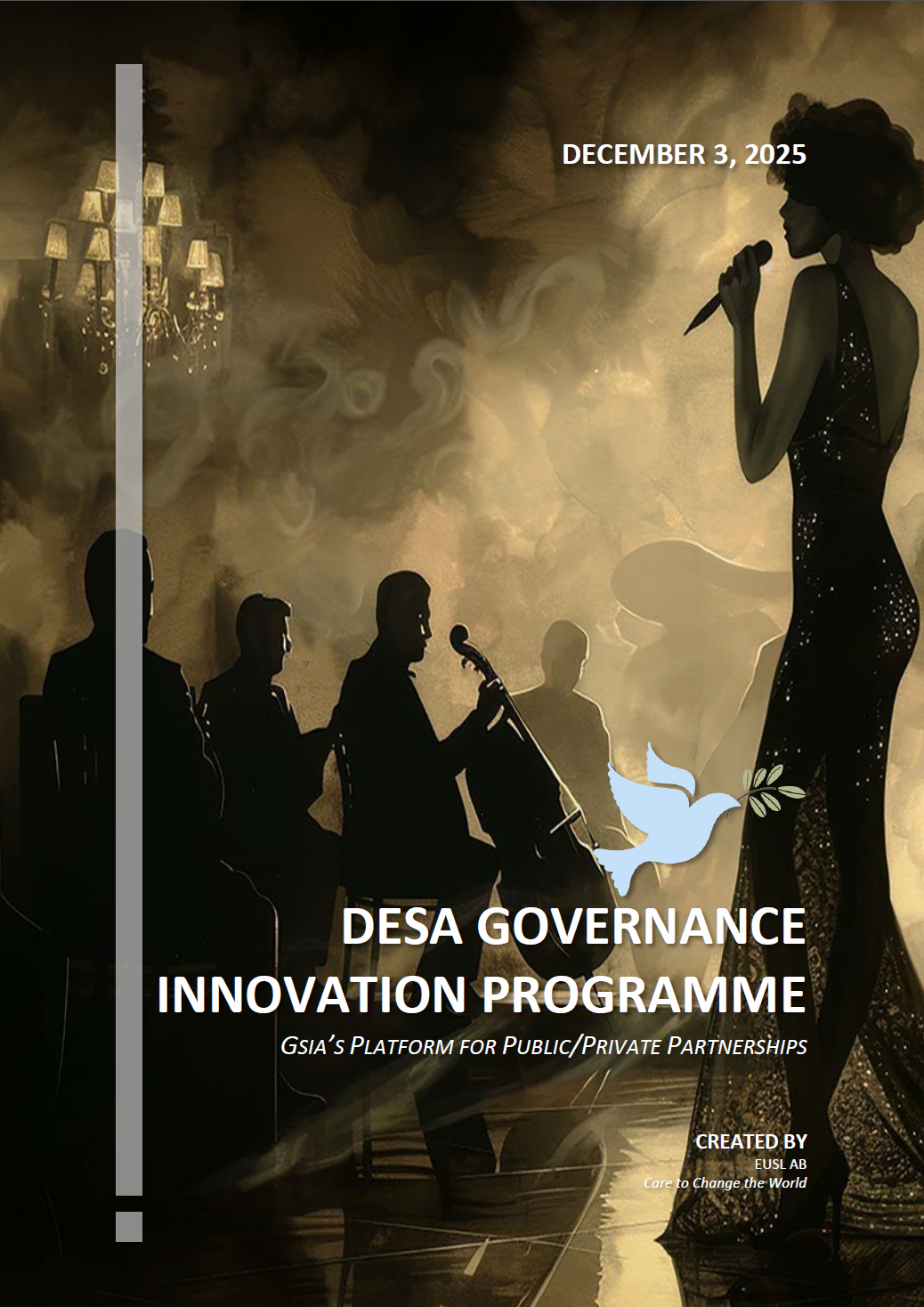 Cover page for DGMP – DESA Governance Modernisation Program PDF, focused on institutional reform and digital compliance mechanisms.
