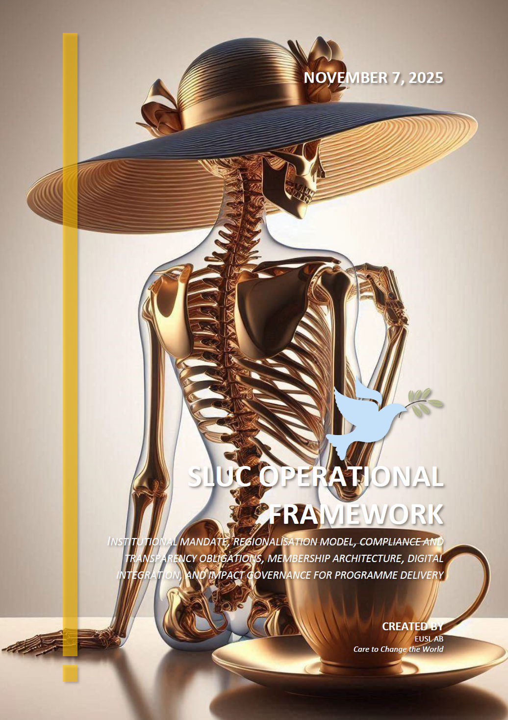 SLUC Operational Framework PDF, defining operational mandate, regionalisation model, compliance architecture, and participatory governance.