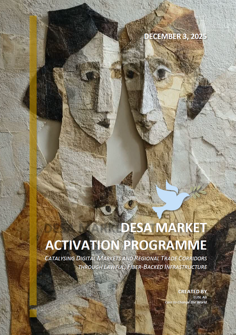 Cover page for DMAP – DESA Market Activation Program PDF, connecting local markets to global value chains through digital platforms.