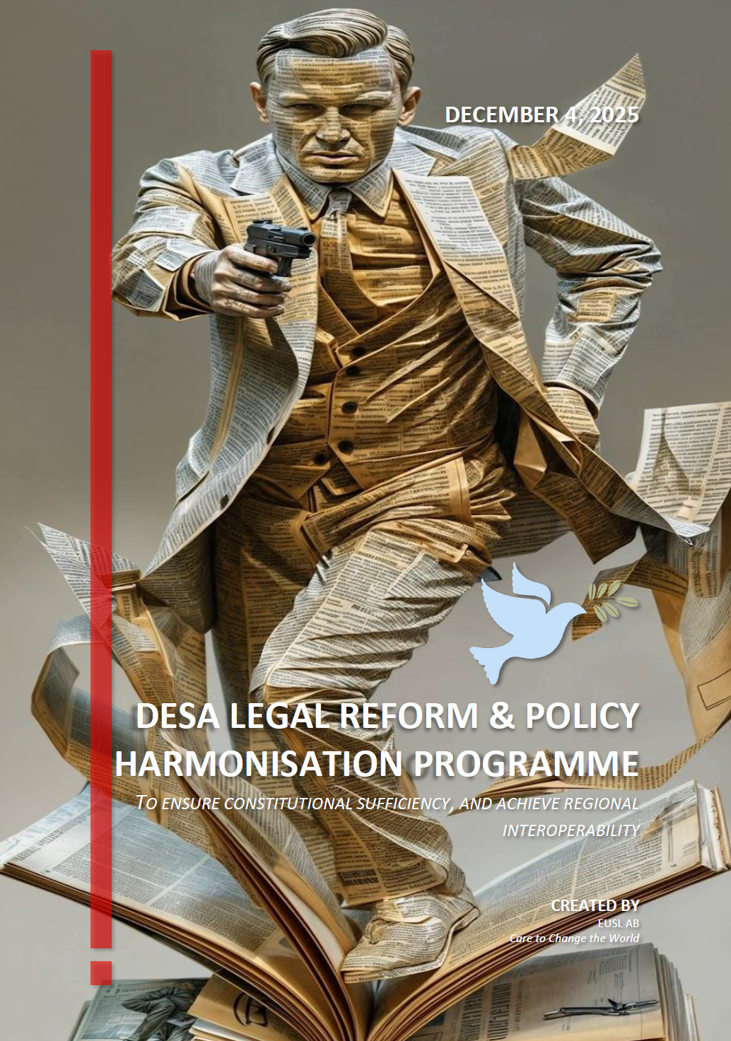 Cover page for DLRP – DESA Legal Reform & Policy Harmonisation Program PDF, modernising legal frameworks and harmonising policies.