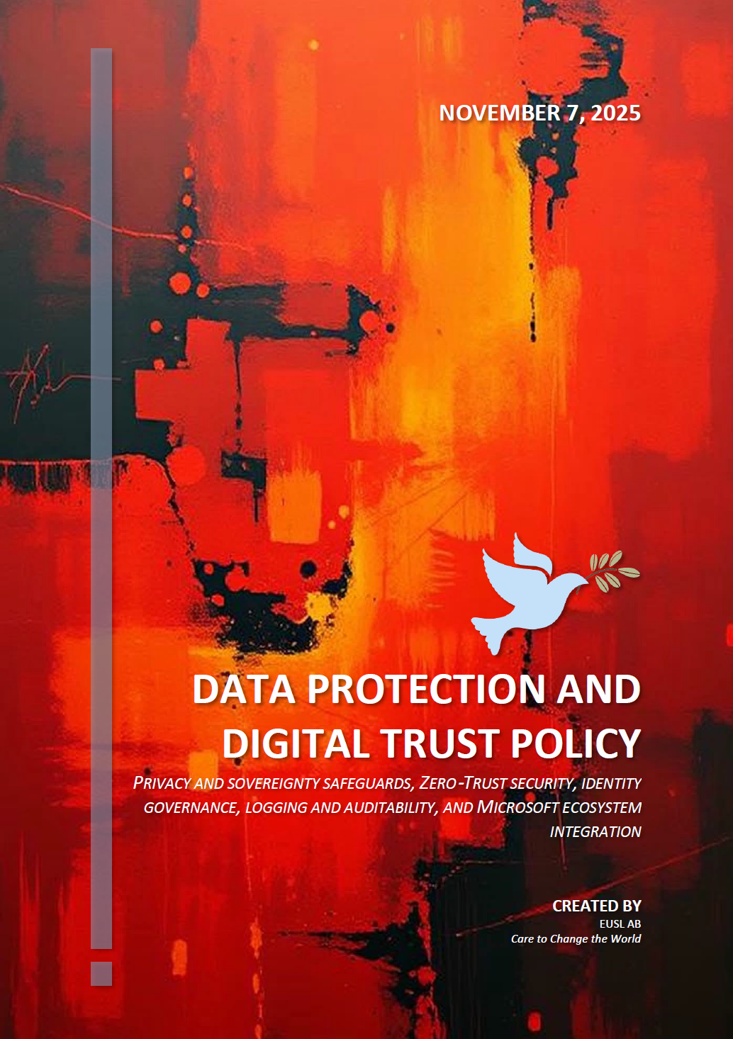 Data Protection and Digital Trust Policy PDF, outlining privacy safeguards, cybersecurity standards, and digital trust obligations.