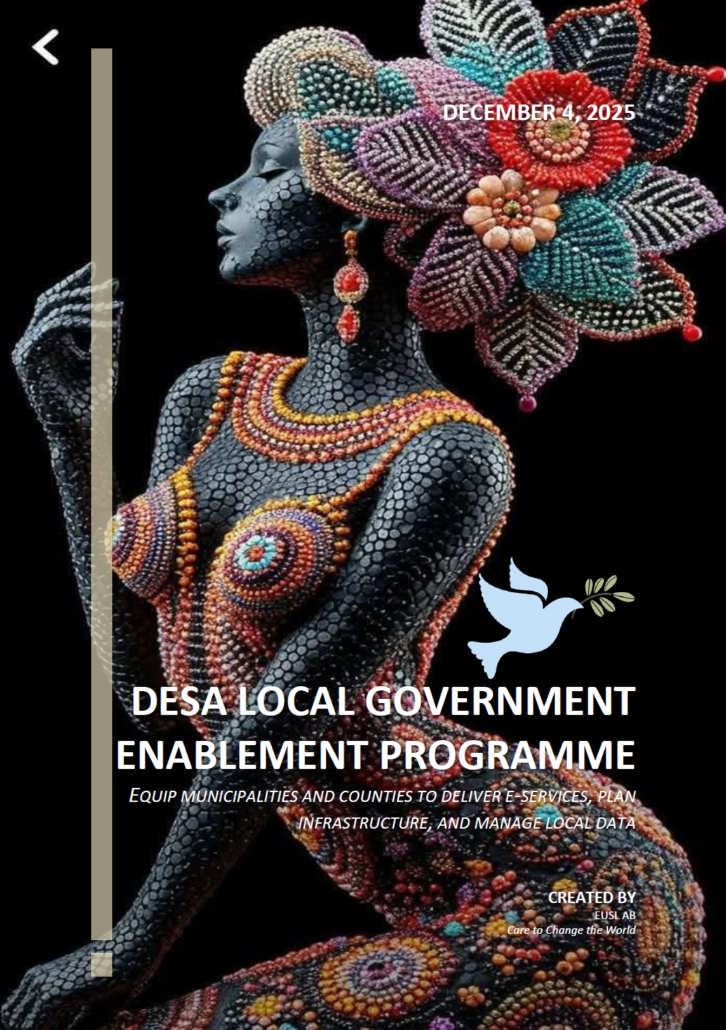 Cover page for DLGEP – DESA Local Government Enablement Program PDF, empowering local authorities with governance tools and resources.