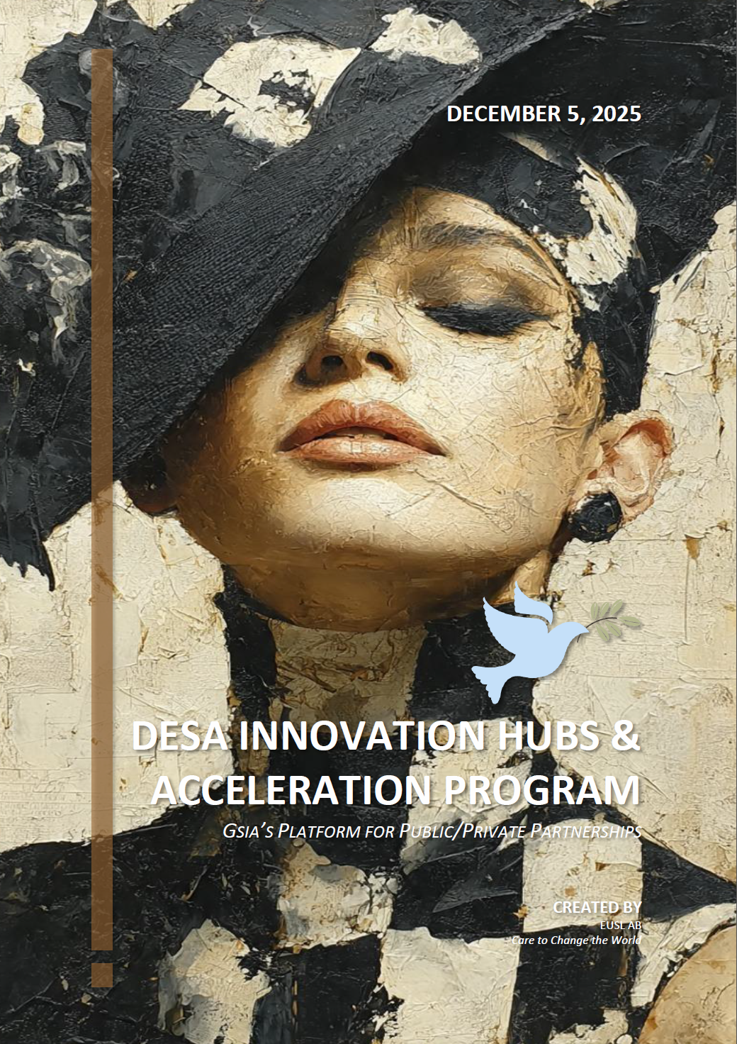Cover page for DIHAP – DESA Innovation Hubs & Acceleration Program PDF, fostering research, entrepreneurship, and technology incubation.