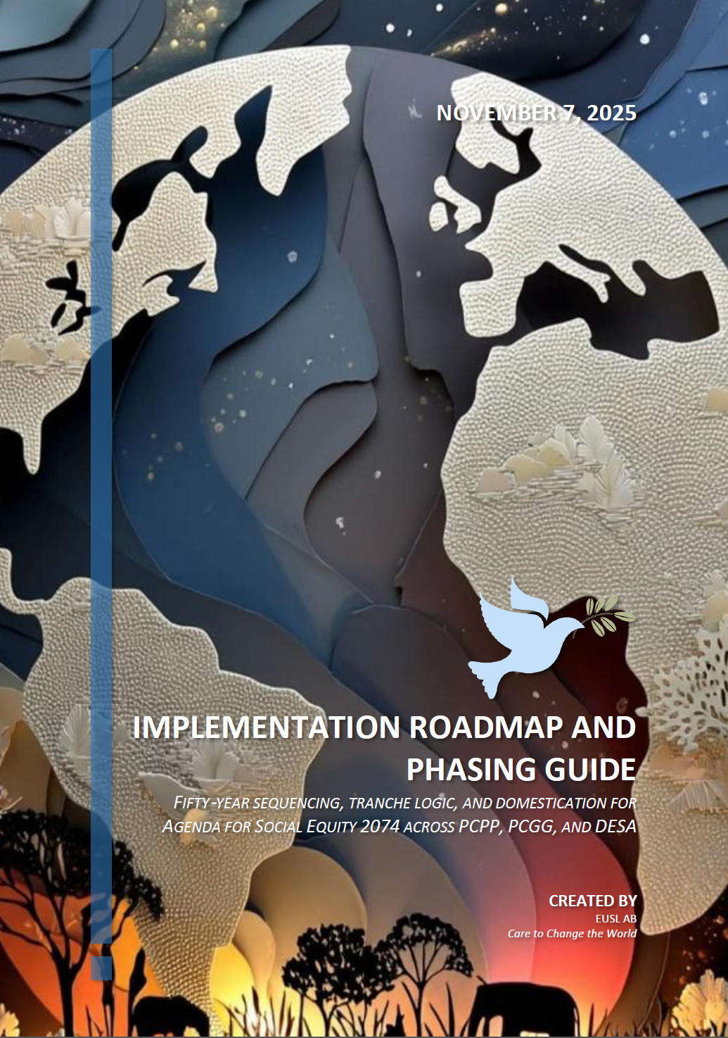 Implementation Roadmap and Phasing Guide PDF, translating GSEA governance doctrine into sequenced operational phases for scale-up and domestication.