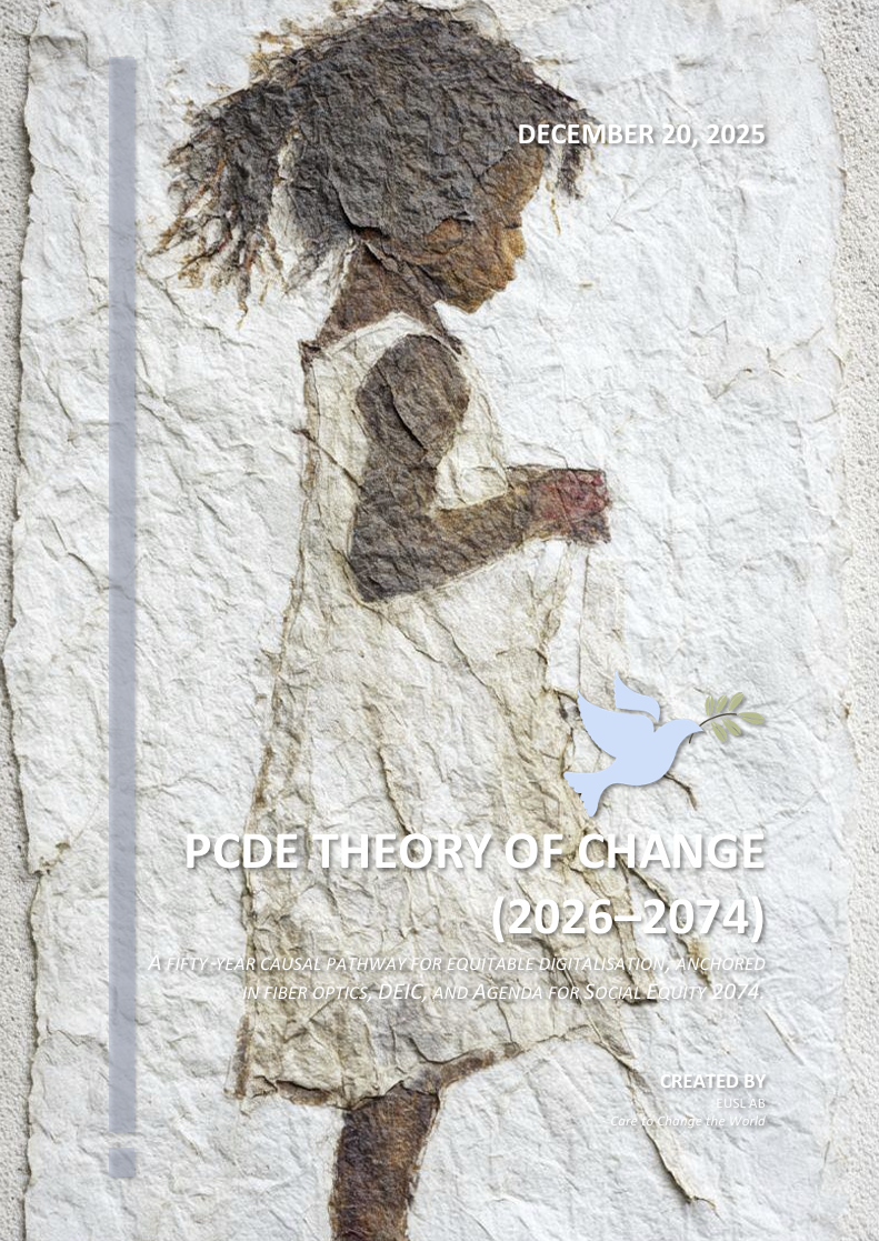 PCDE Theory of Change – long-horizon causal design.