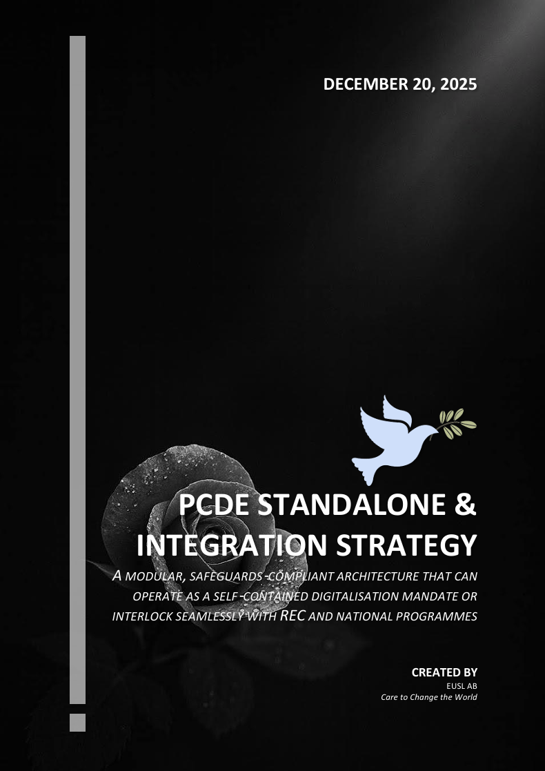 PCDE Standalone and Integration Strategy – modular and REC-aligned deployment.