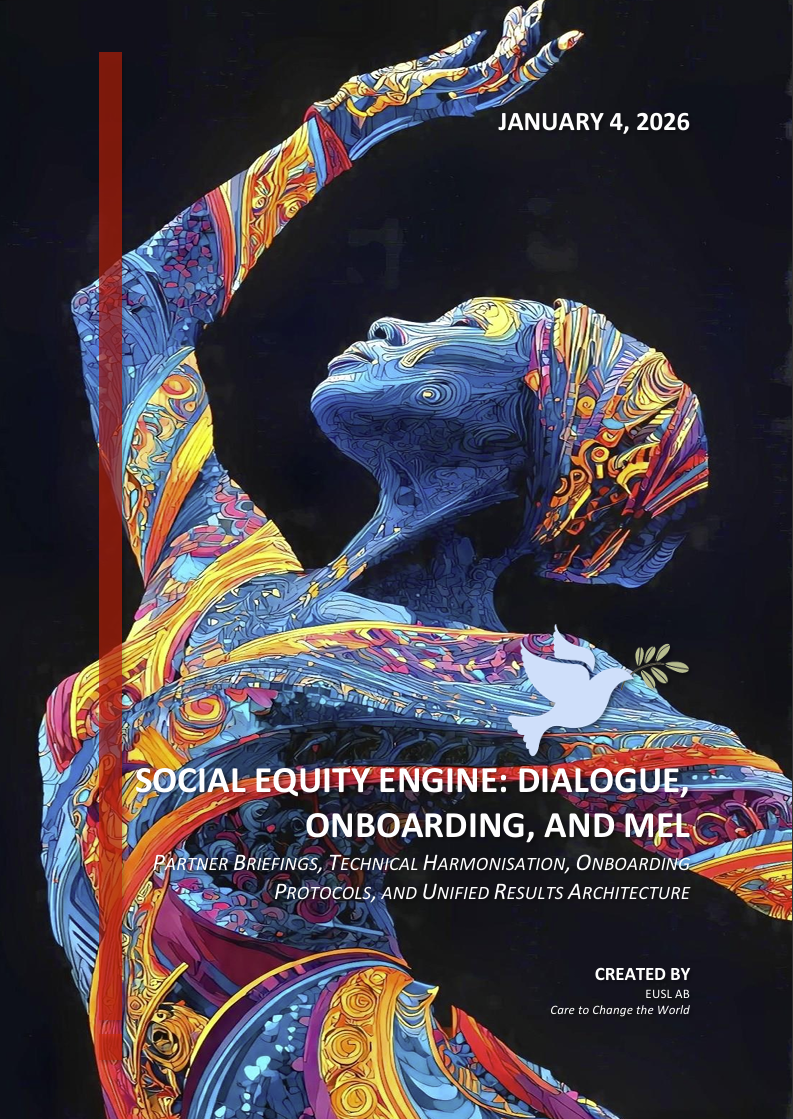 Sets protocols for partner engagement, country readiness, and unified MEL architecture to link disbursements to verified equity outcomes.