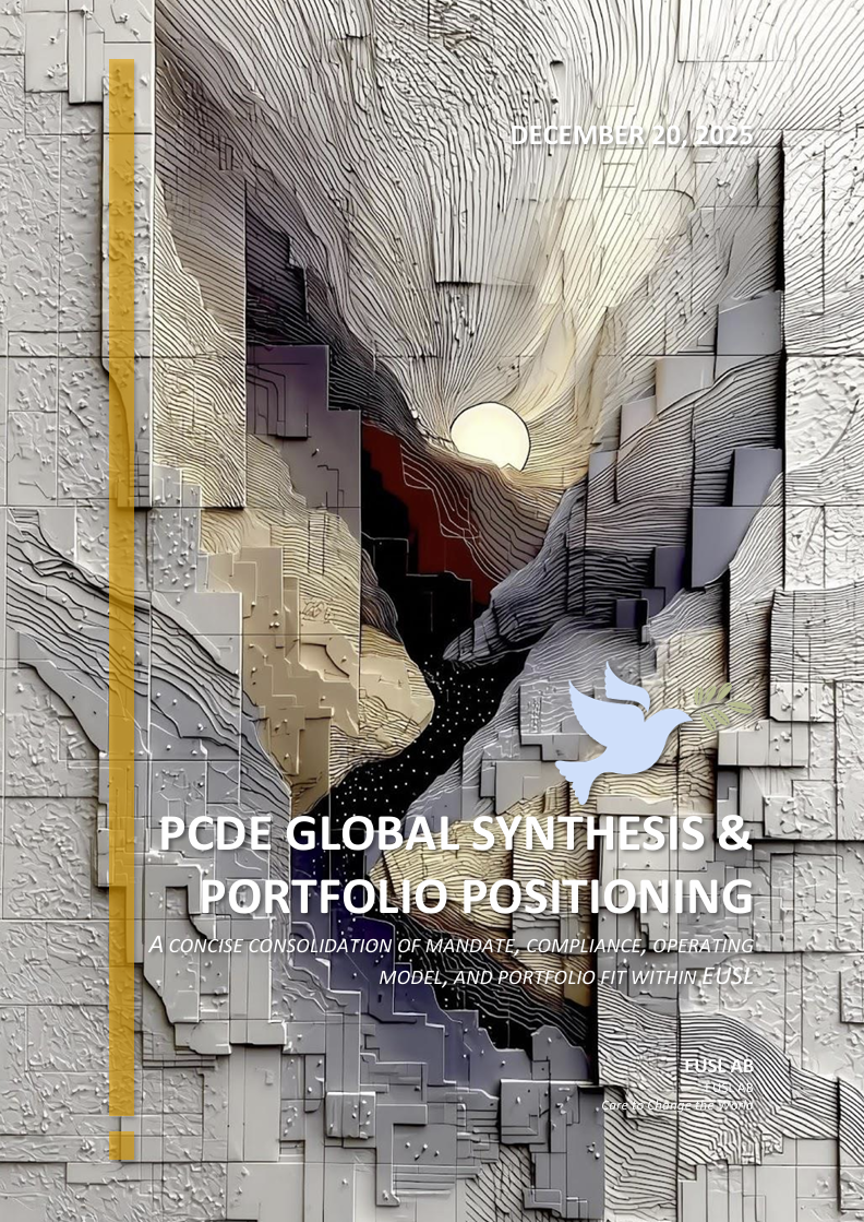 PCDE Global Synthesis & Portfolio Positioning – strategic alignment and global footprint