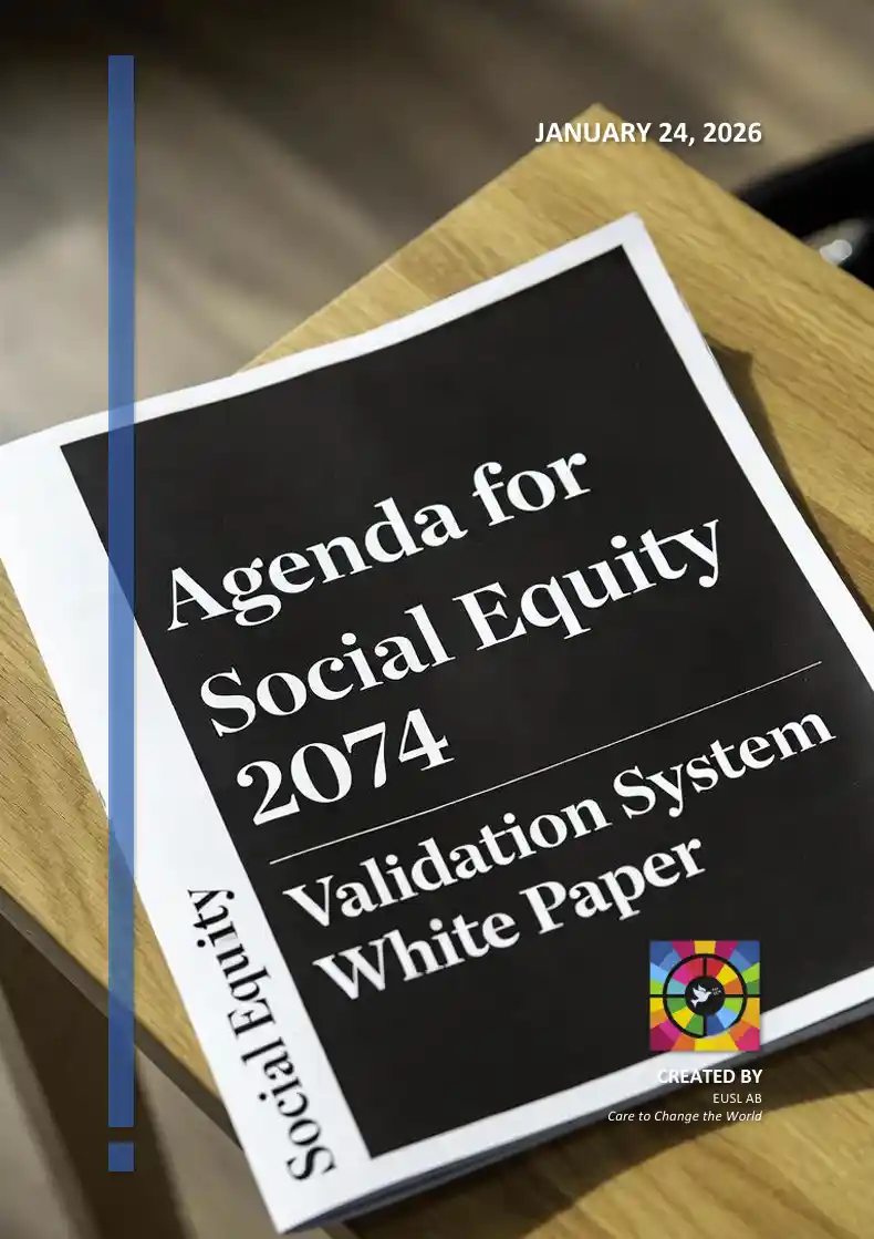 Cover of the Agenda 2074 White Paper outlining the case for adoption and global alignment