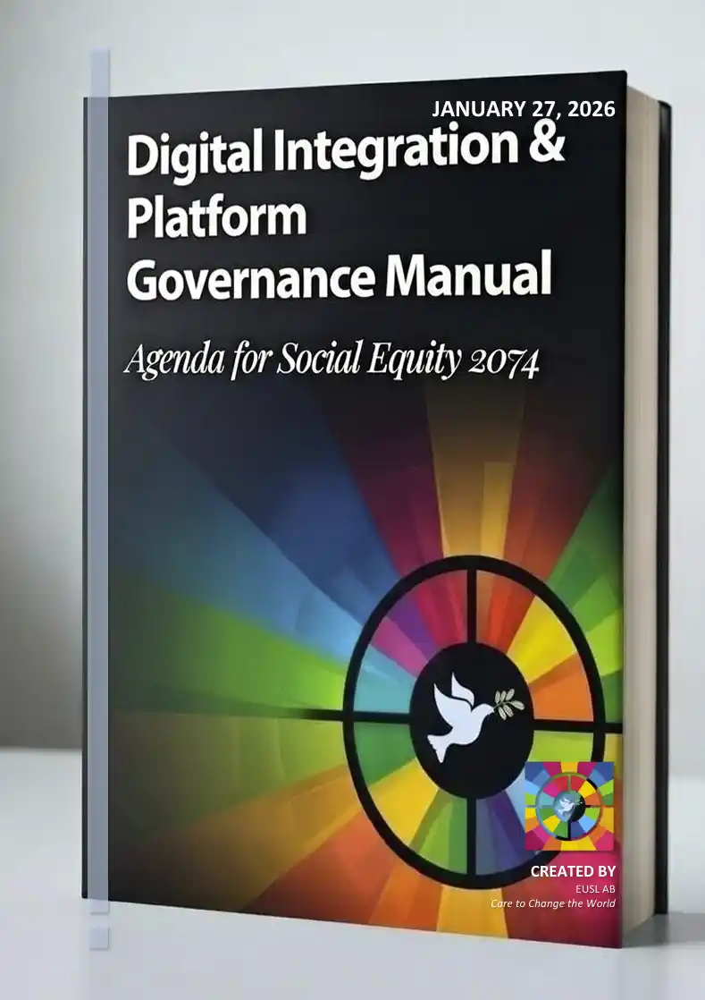 Cover of the digital governance manual defining consent ledgering, security controls, and AI guardrails.