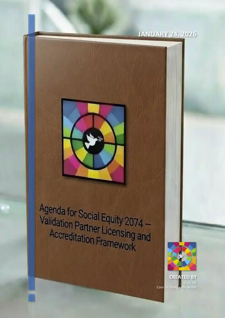 Cover of the Licensing & Accreditation Framework describing validation partner requirements under Agenda 2074.