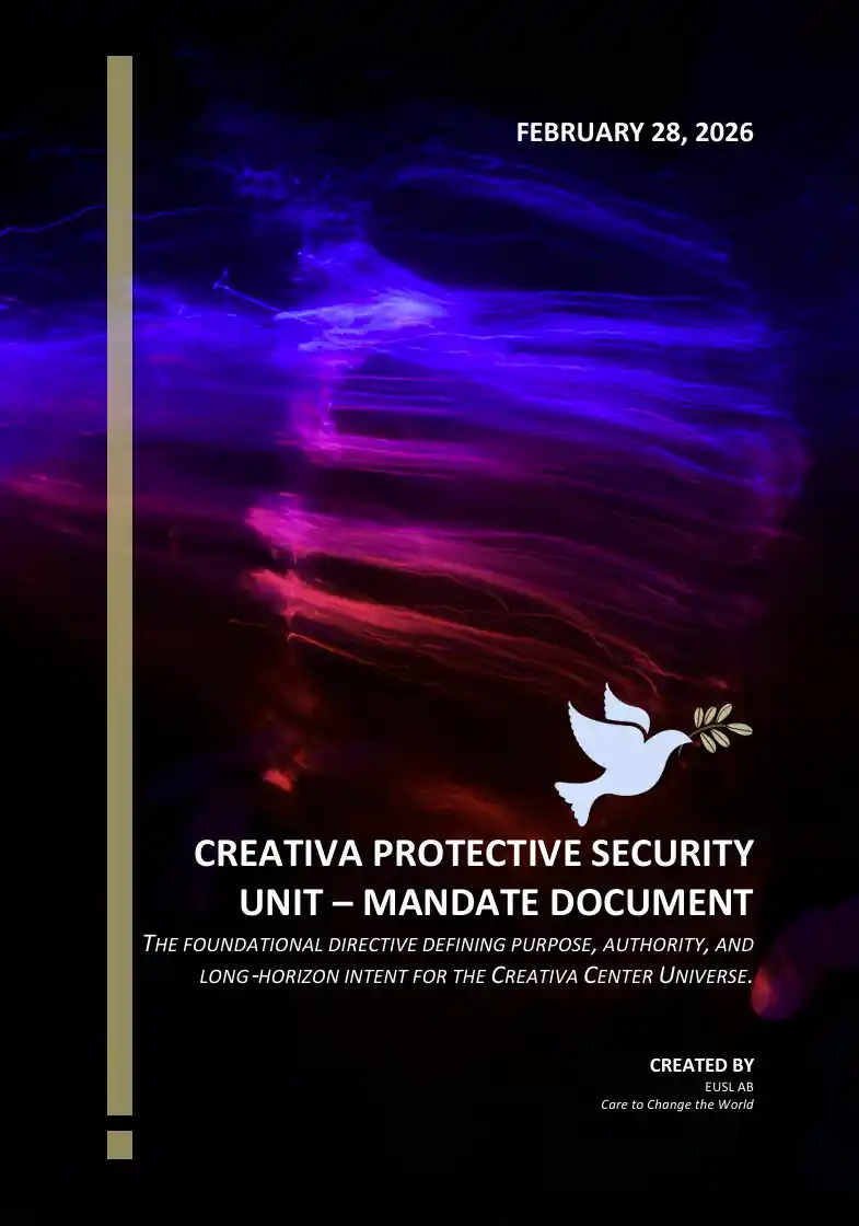 Creativa Security Consulting Mandate outlining mission and authority
