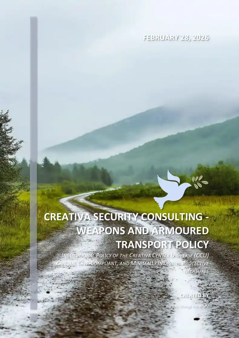 Creativa policy on weapons restrictions and armored transport procedures