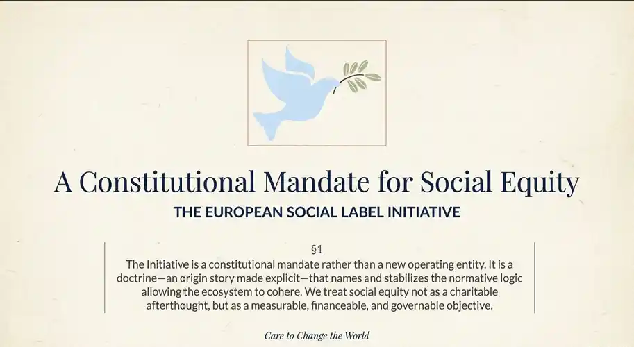 Presentation summarizing the Initiative’s core doctrine and institutional architecture.