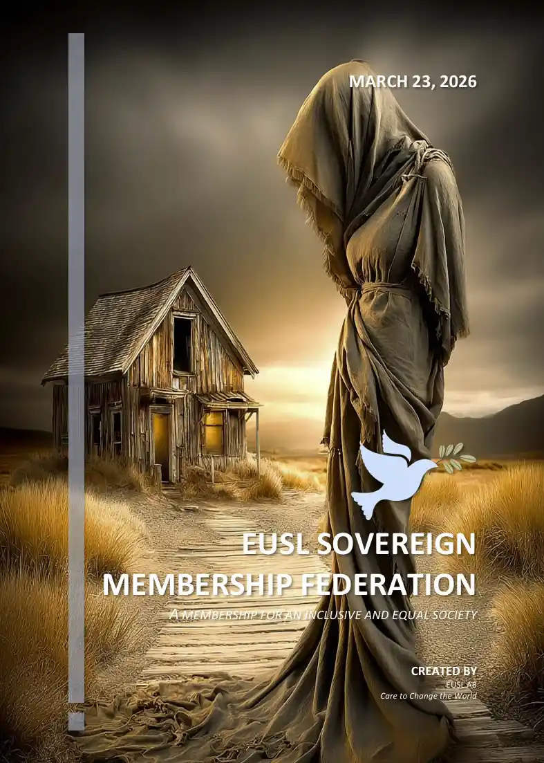 Cover page of the EUSL Sovereign Membership Federation describing membership and tenancy architecture.