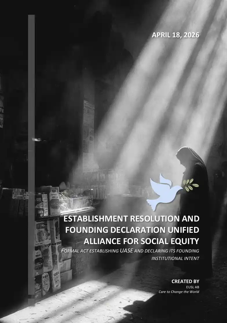 Founding resolution establishing the Unified Alliance for Social Equity (UASE) as a permanent alliance architecture for coordinated social equity delivery.