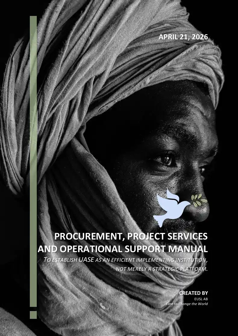 Operational support and procurement manual governing project services and execution standards within UASE.