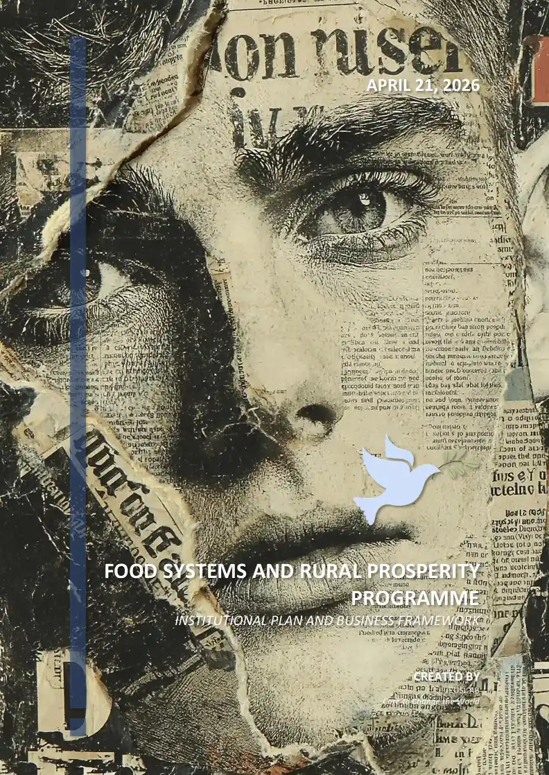 Organisation book for the UASE Food Programme covering food systems, rural prosperity, and productive inclusion.