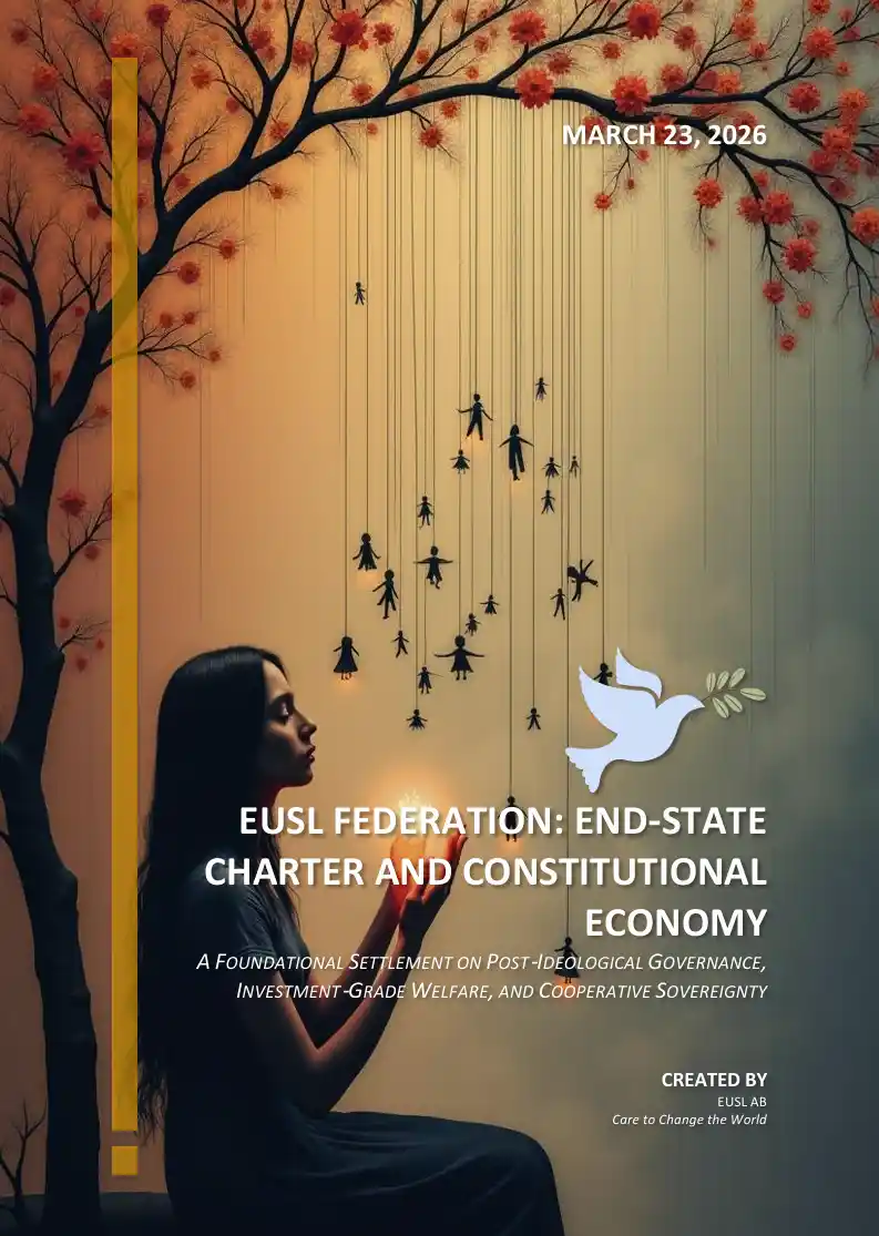 EUSL Federation Charter defining constitutional governance, economic framework, institutional purpose, and end‑state vision.